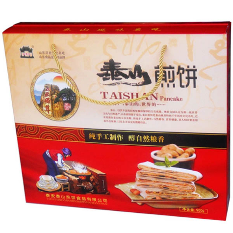 香酥煎饼礼盒900g 薄脆 手工杂粮加馅夹心煎饼  山东特产礼盒